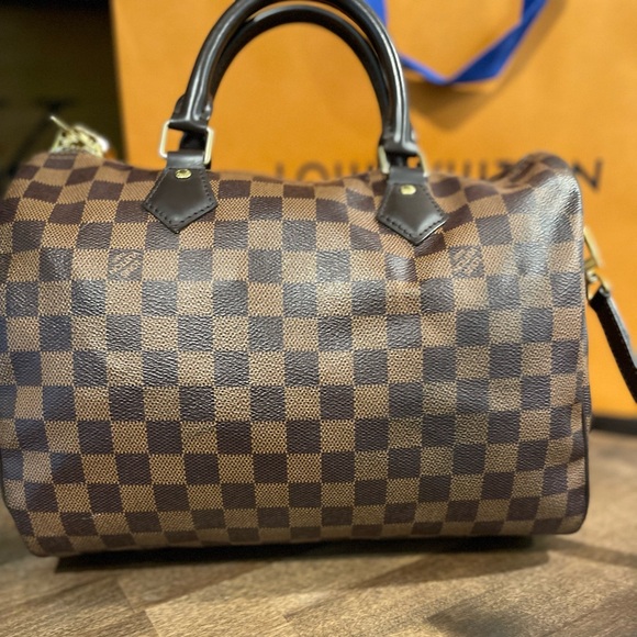 Authentic Louis Vuitton Speedy Bandoulière 30 Damier Ebene - Picture 8 of 13
